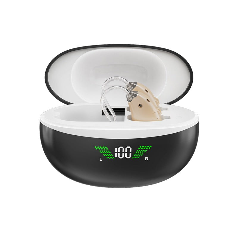 BTE Rechargeable Hearing Aids with Wireless Charging Case